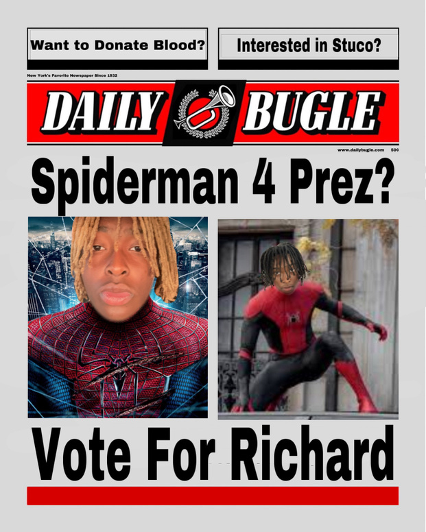 Spiderman 4 Prez campaign newspaper mockup